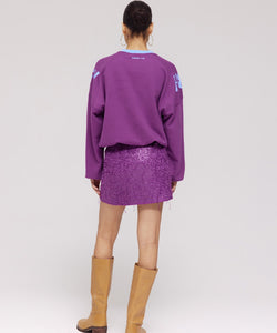 HARPER & YVE |  HOW WE PARTY SWEATER - PERFECT PURPLE
