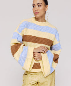 HARPER & YVE |  ALEX JUMPER - MULTI STRIPE YELLOW