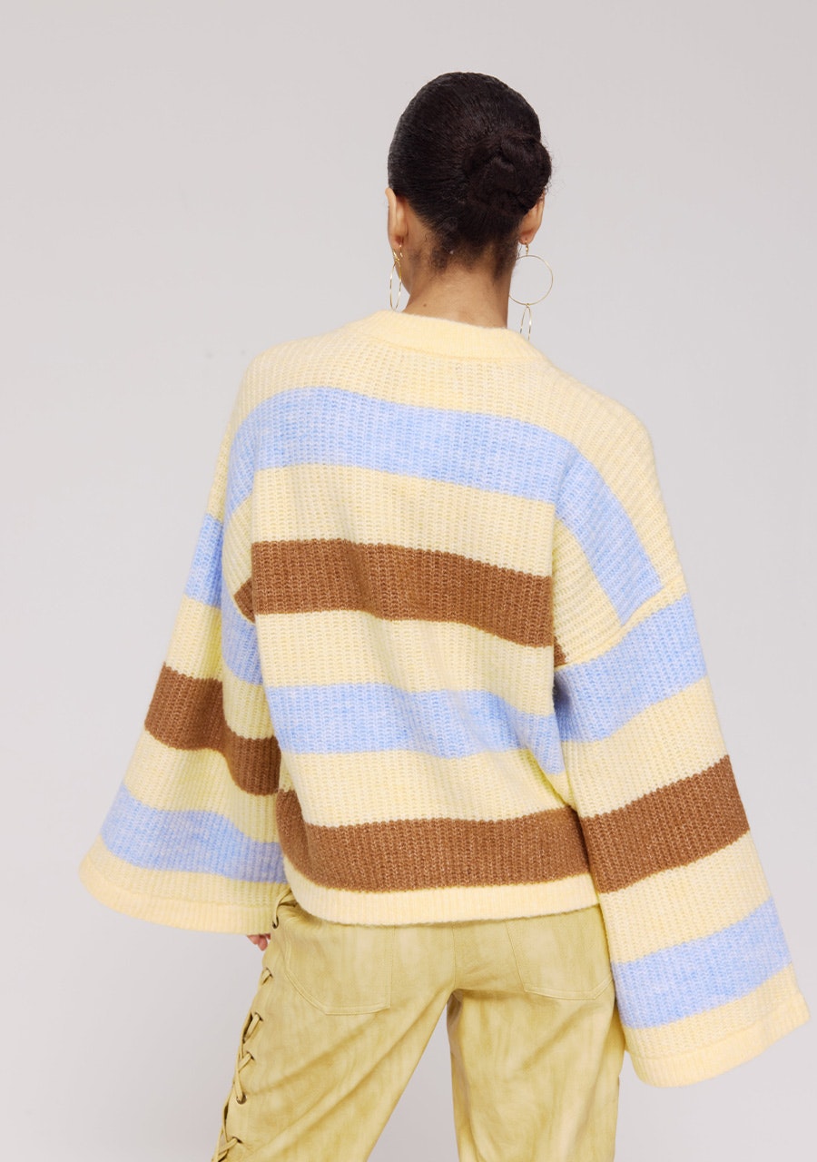 HARPER & YVE |  ALEX JUMPER - MULTI STRIPE YELLOW