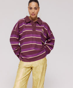 HARPER & YVE | POLLIE JUMPER - STRIPE PURPLE