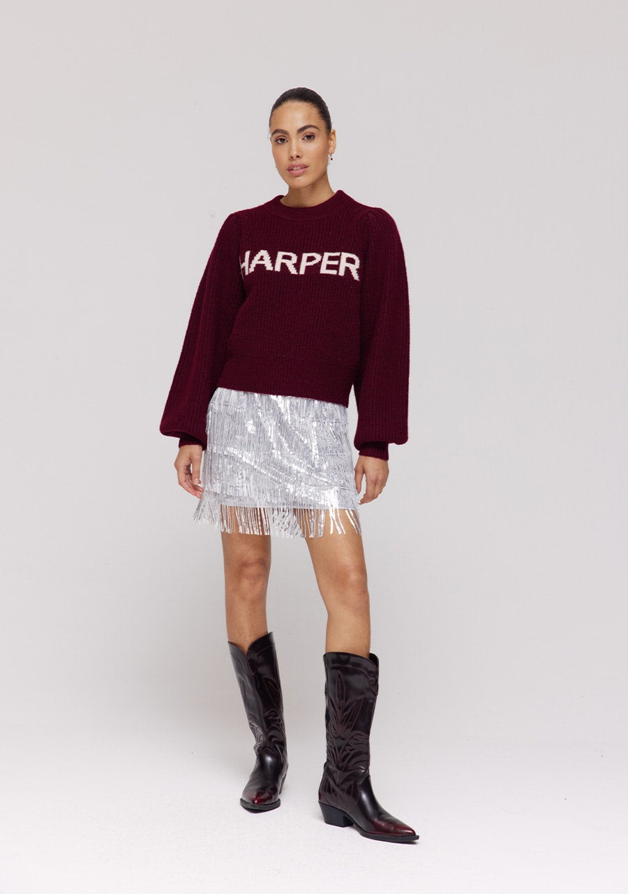 HARPER & YVE |  LYSANNE JUMPER - WINE BERRY