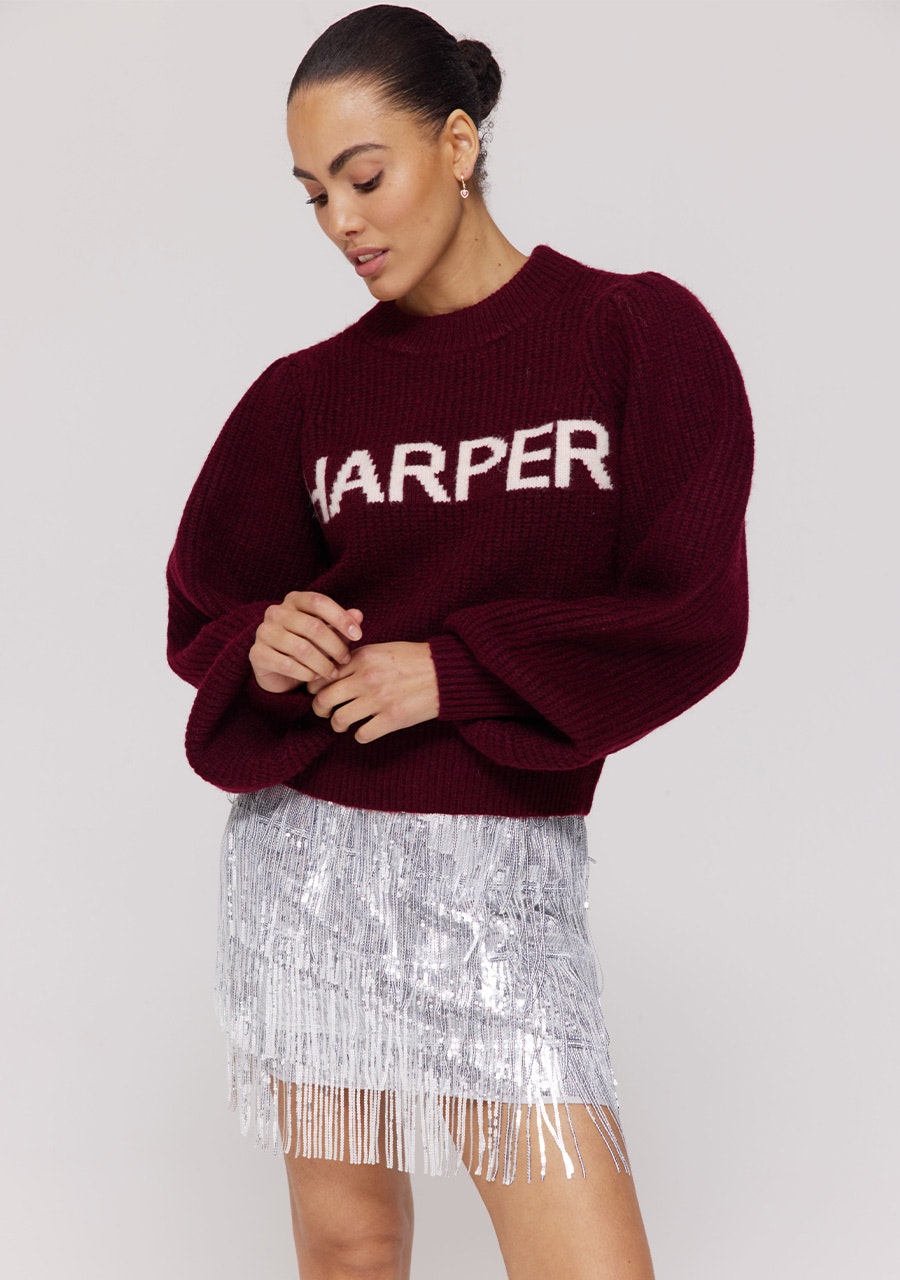 HARPER & YVE |  LYSANNE JUMPER - WINE BERRY