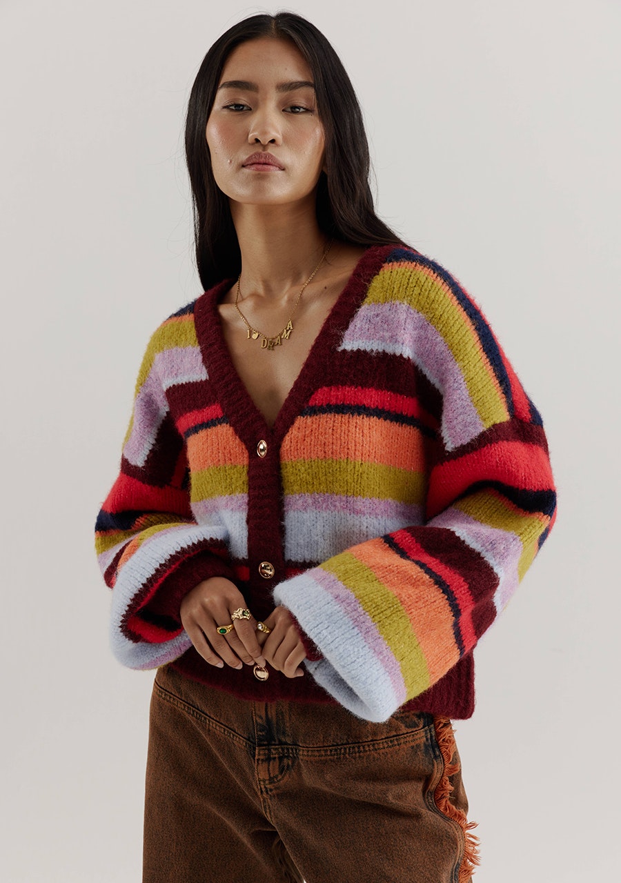 HARPER & YVE |  NOOR CARDIGAN - RACING RED