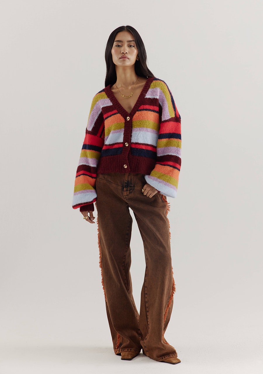 HARPER & YVE |  NOOR CARDIGAN - RACING RED