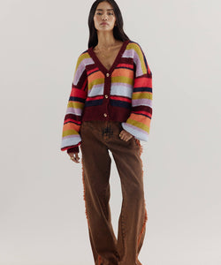 HARPER & YVE |  NOOR CARDIGAN - RACING RED