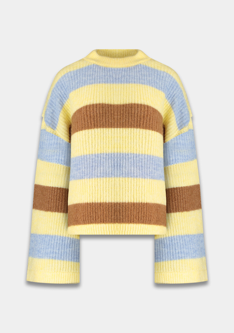 HARPER & YVE |  ALEX JUMPER - MULTI STRIPE YELLOW