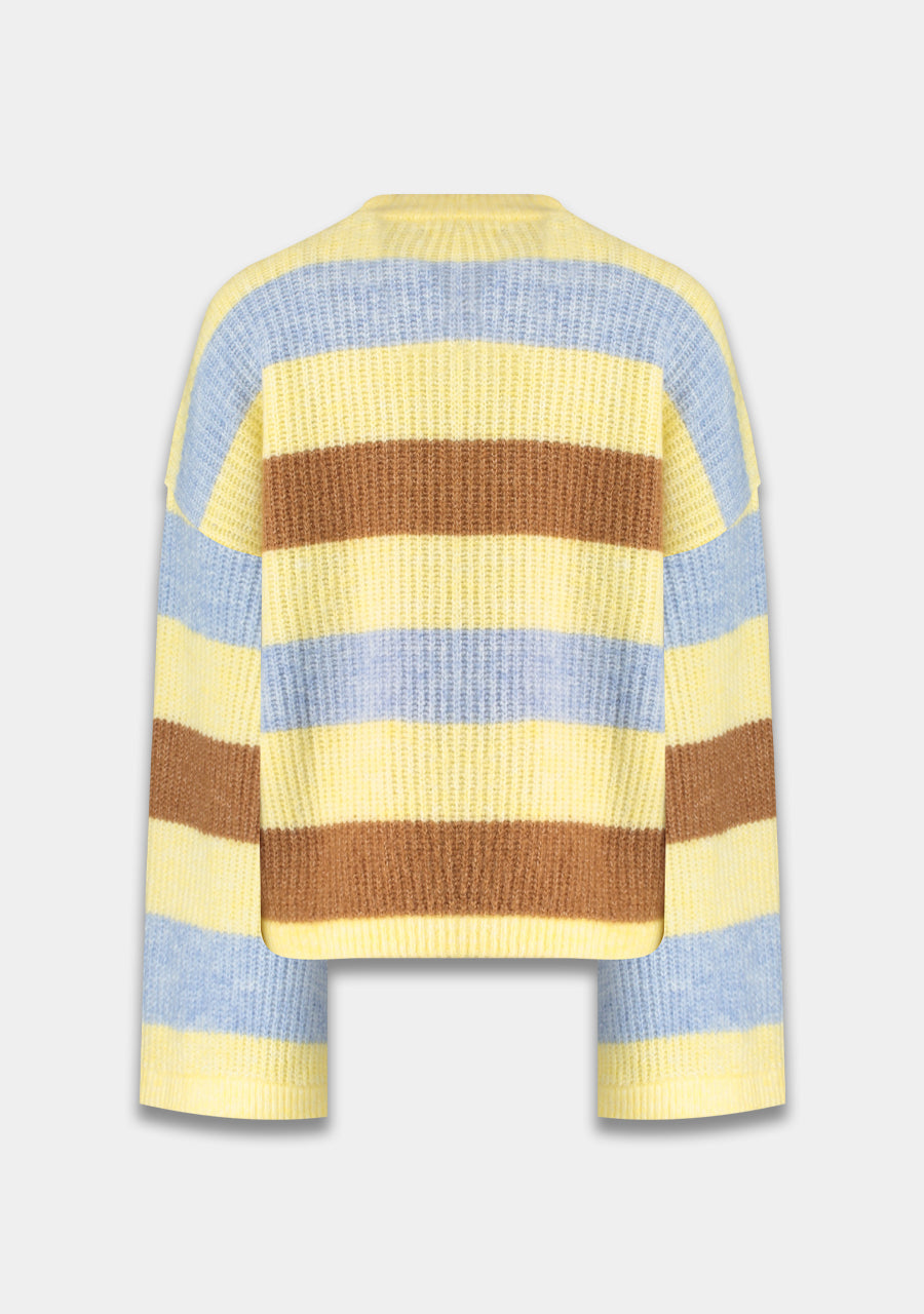 HARPER & YVE |  ALEX JUMPER - MULTI STRIPE YELLOW