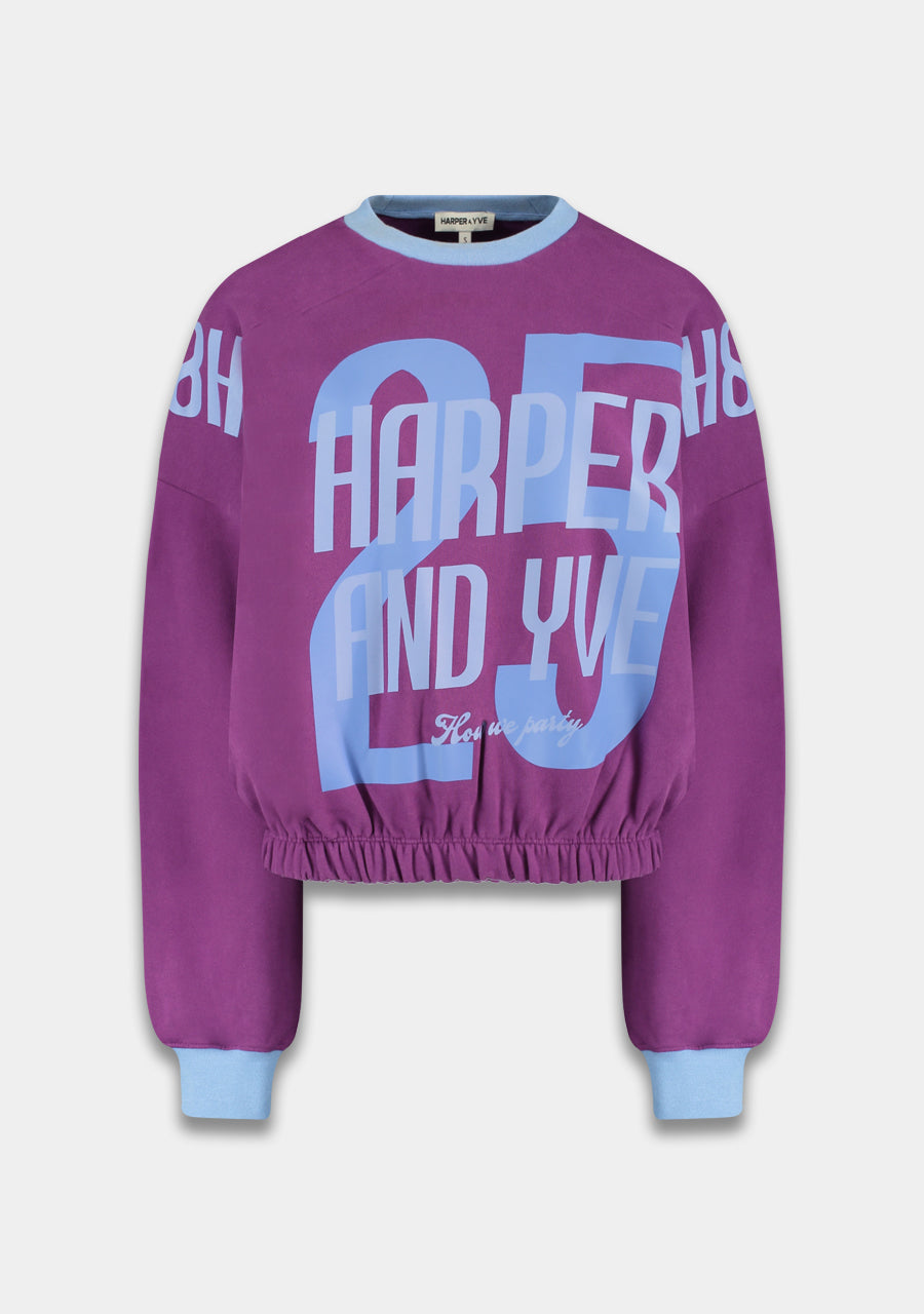 HARPER & YVE |  HOW WE PARTY SWEATER - PERFECT PURPLE