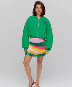 HARPER & YVE | TESSA '25 COLLECTION: TESSA BOMBER JACKET - FUNKY GREEN