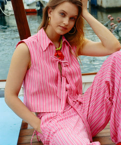HARPER & YVE | MEIKE PANTS - PINK STRIPE