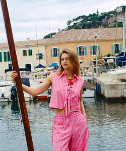 HARPER & YVE | MEIKE PANTS - PINK STRIPE