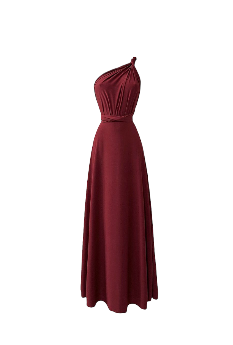 INFINITY DRESS - WINE RED
