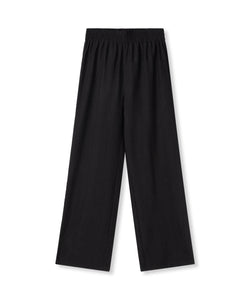 REFINED DEPARTMENT | NOVA KNITTED STRUCTURE PANTS - BLACK