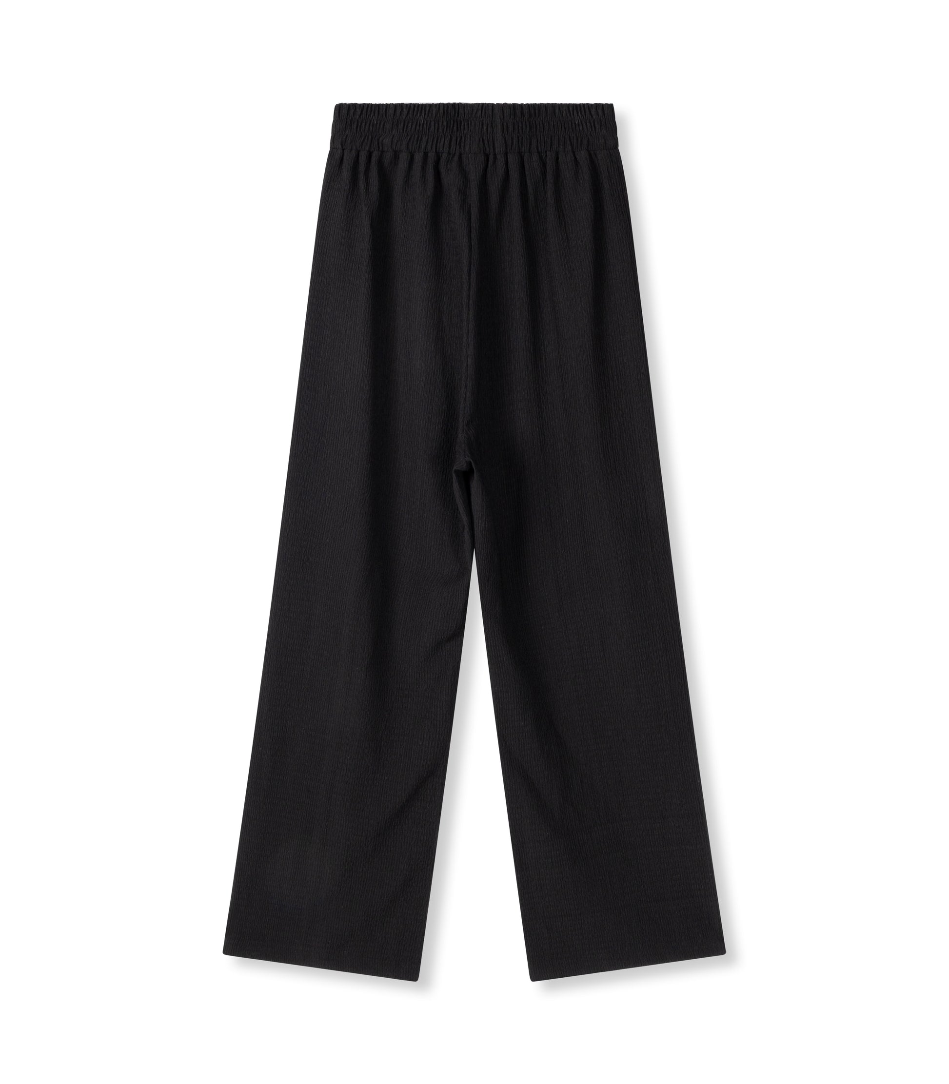 REFINED DEPARTMENT | NOVA KNITTED STRUCTURE PANTS - BLACK