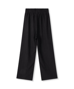 REFINED DEPARTMENT | NOVA KNITTED STRUCTURE PANTS - BLACK