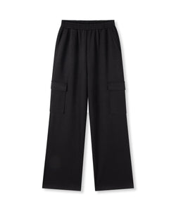 REFINED DEPARTMENT | YUMA KNITTED CARGO PANTS - BLACK