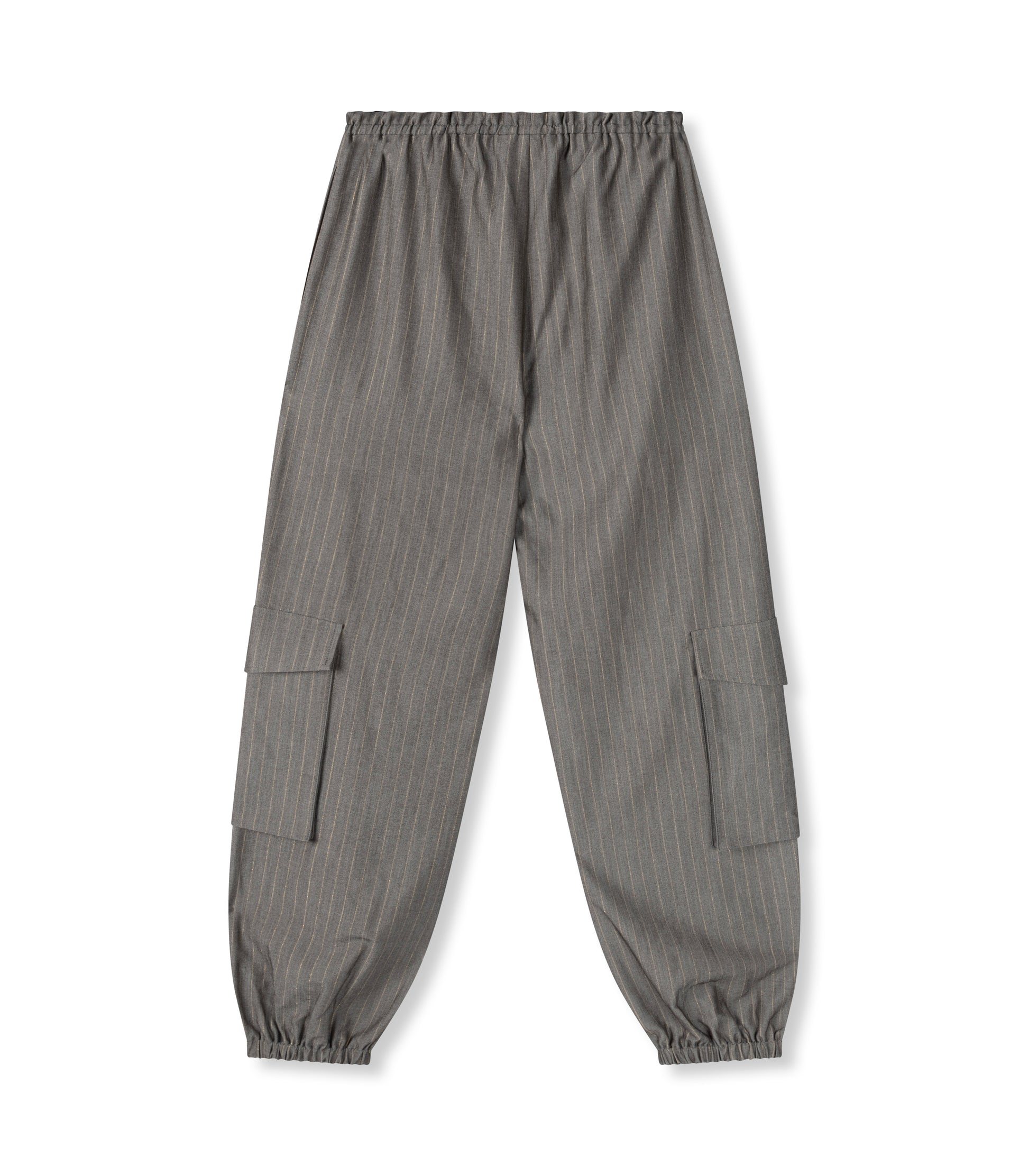 REFINED DEPARTMENT | VIKKI WOVEN GREY PANTS - LIGHT GREY