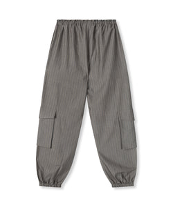 REFINED DEPARTMENT | VIKKI WOVEN GREY PANTS - LIGHT GREY