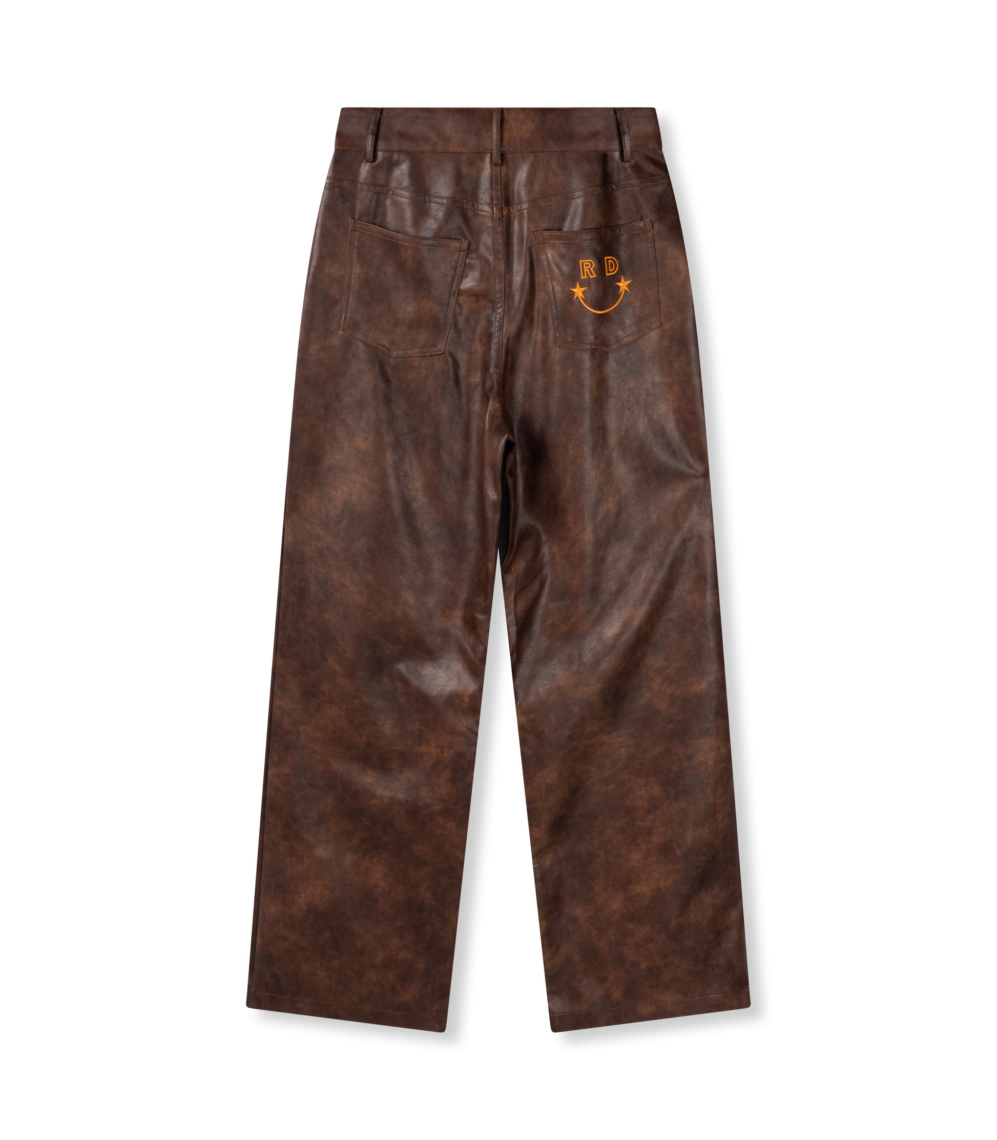 REFINED DEPARTMENT | ESMEE PU LEATHER PANTS - BROWN