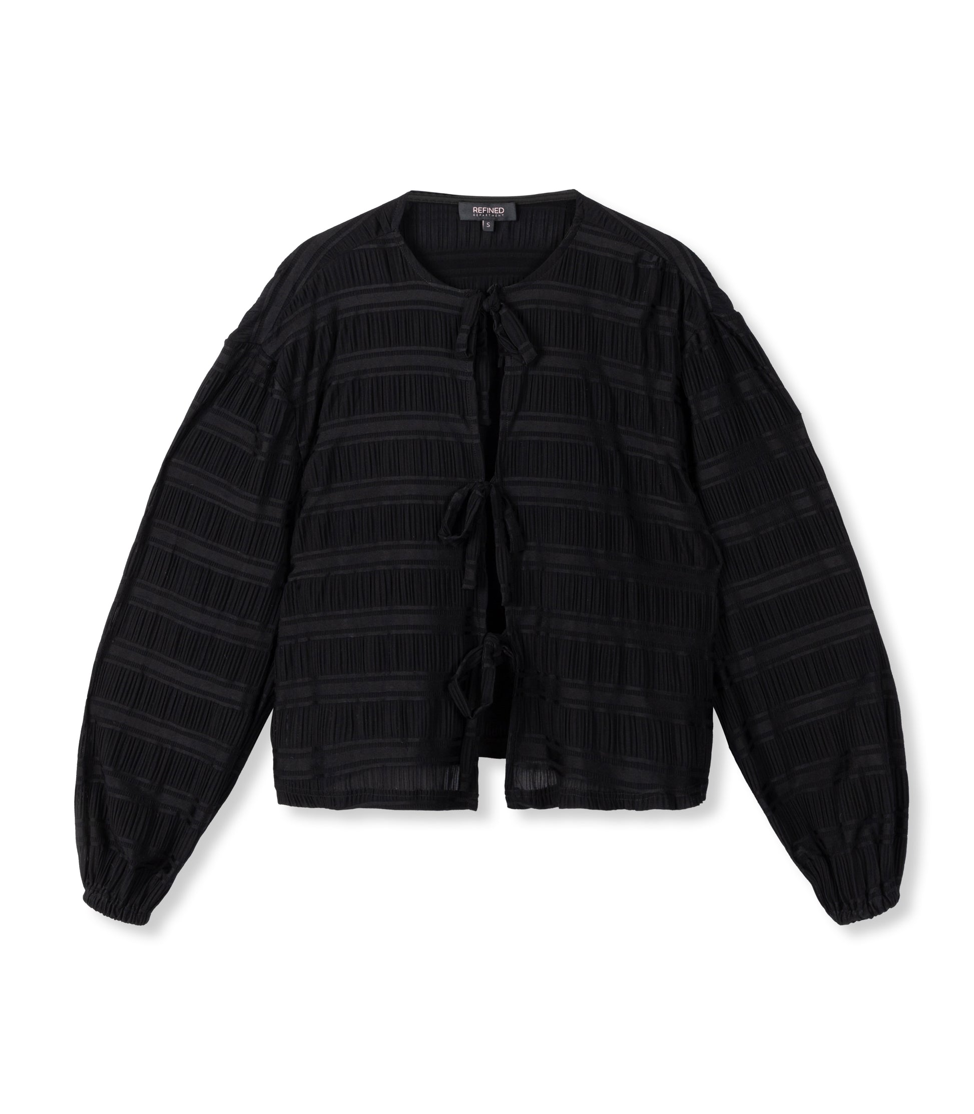 REFINED DEPARTMENT | POM BLOUSE - BLACK