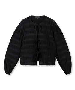 REFINED DEPARTMENT | POM BLOUSE - BLACK