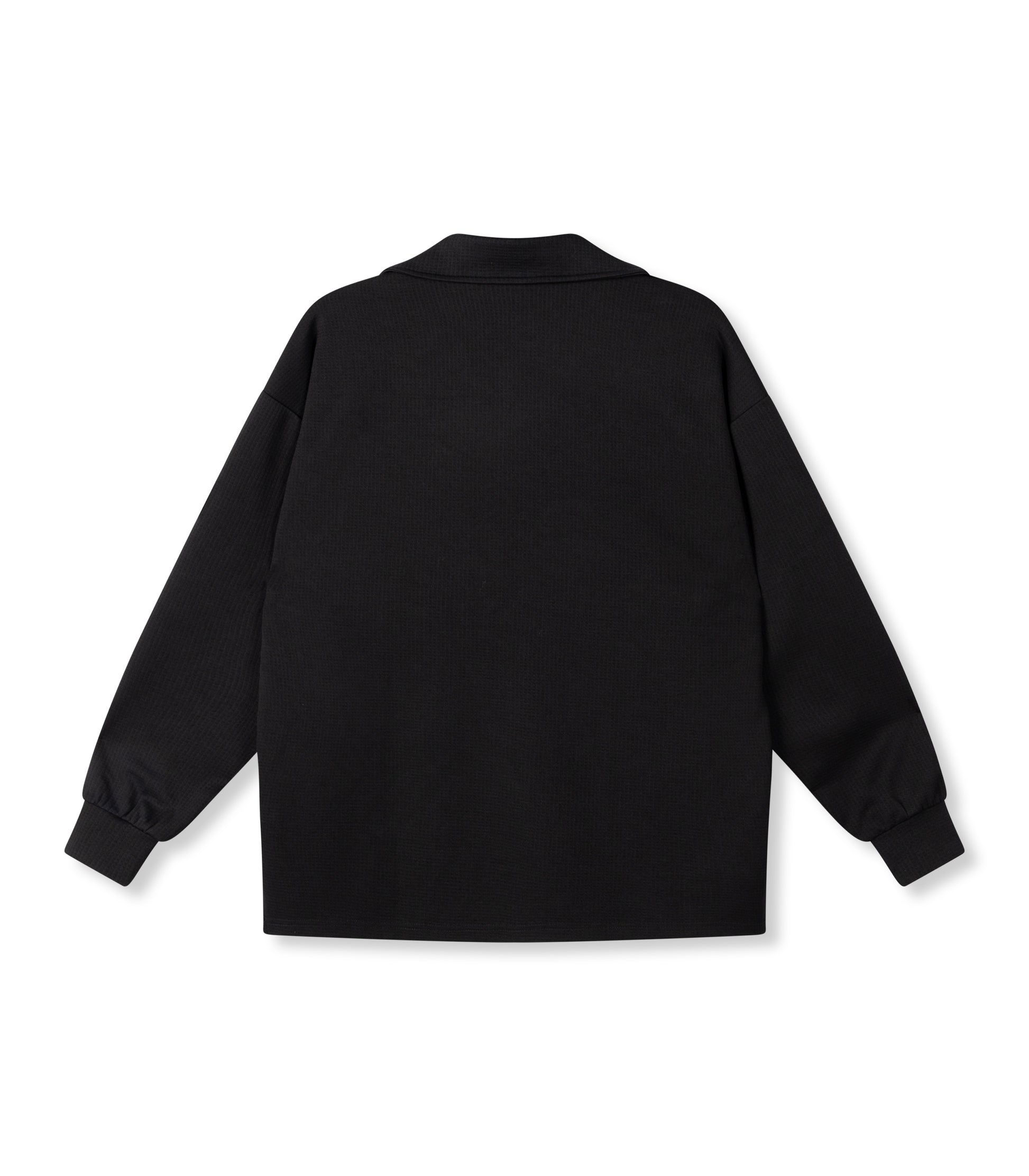 REFINED DEPARTMENT | LOES LONGSLEEVE POLO - BLACK