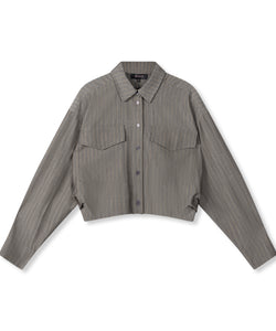 REFINED DEPARTMENT | LYLOE BLOUSE - LIGHT GREY