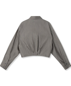 REFINED DEPARTMENT | LYLOE BLOUSE - LIGHT GREY