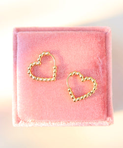 MABLE | EARRING - BUBBLY HEART GOLD