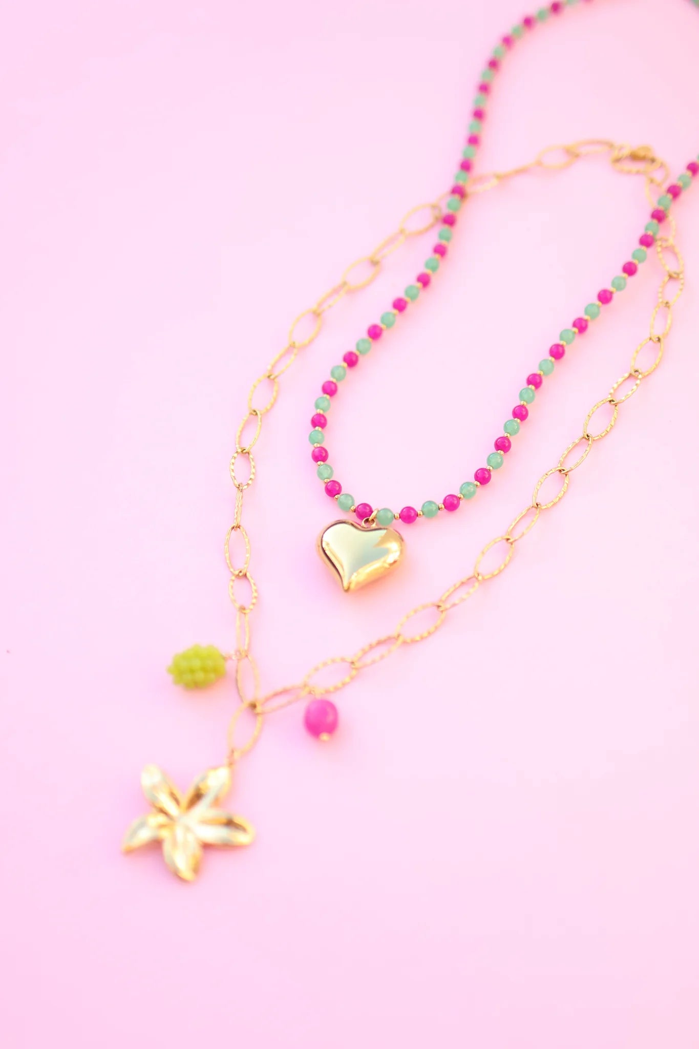 MABLE | KETTING - GREEN FUCHSIA