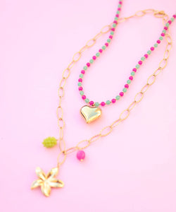 MABLE | KETTING - GREEN FUCHSIA