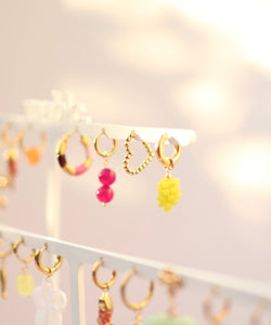 MABLE | EARRING - BUBBLY HEART GOLD
