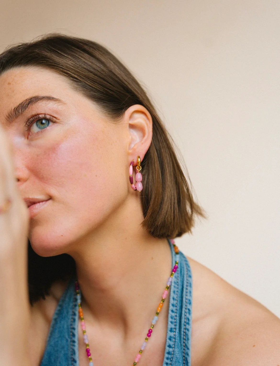MABLE | EARRING - BURGUNDY PINK