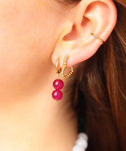 MABLE | EARRING - BUBBLY HEART GOLD