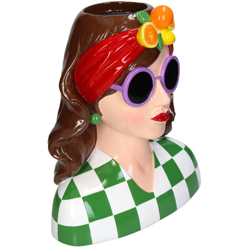 FRUIT HAIRBAND WOMEN VASE - GREEN