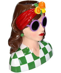 FRUIT HAIRBAND WOMEN VASE - GREEN