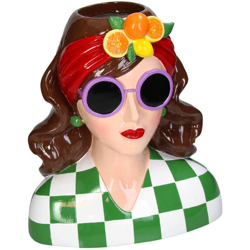 FRUIT HAIRBAND WOMEN VASE - GREEN