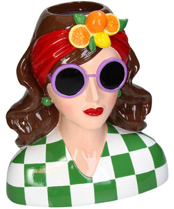 FRUIT HAIRBAND WOMEN VASE - GREEN