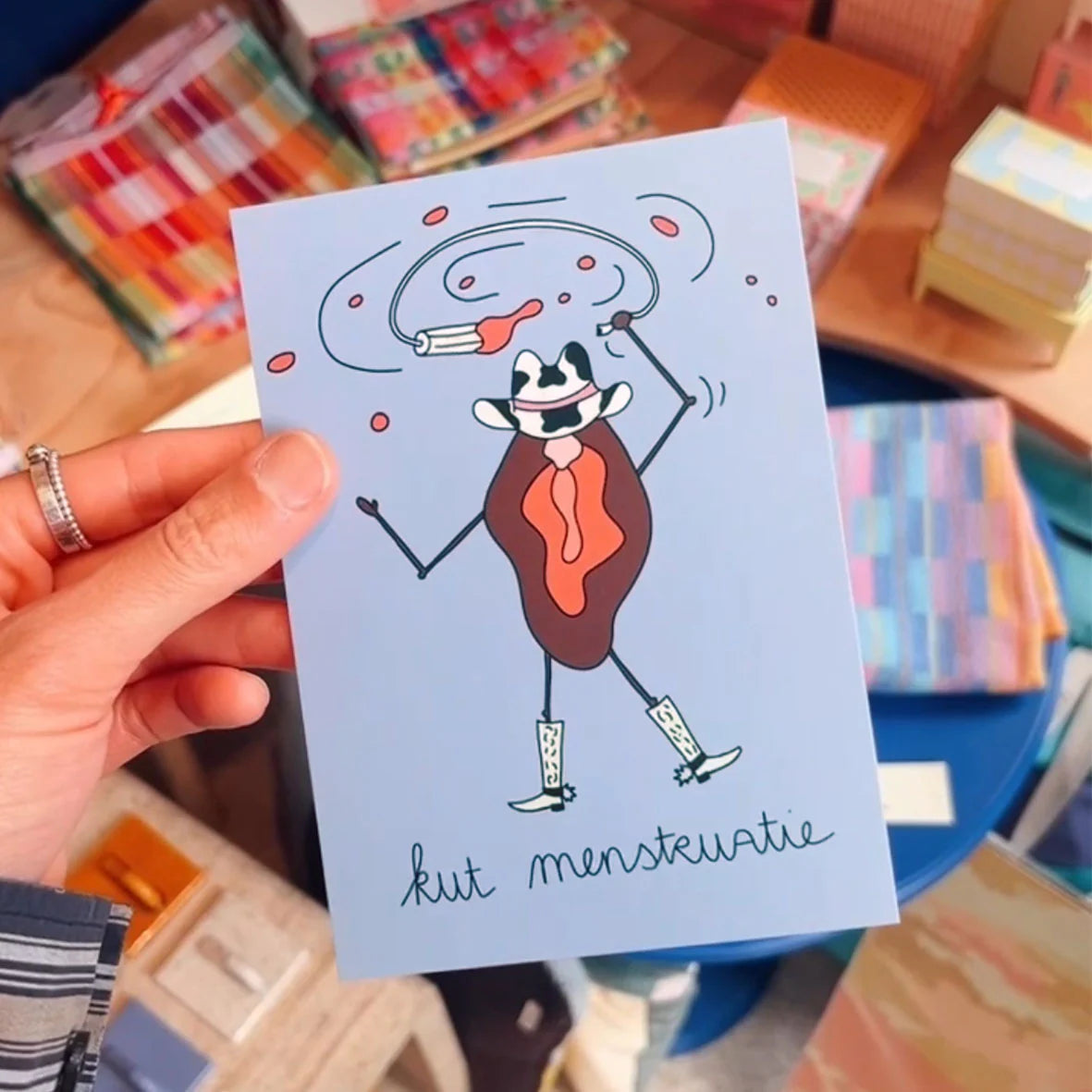 KUT. Illustraties | A6 KAART - KUT MENSTRUATIE