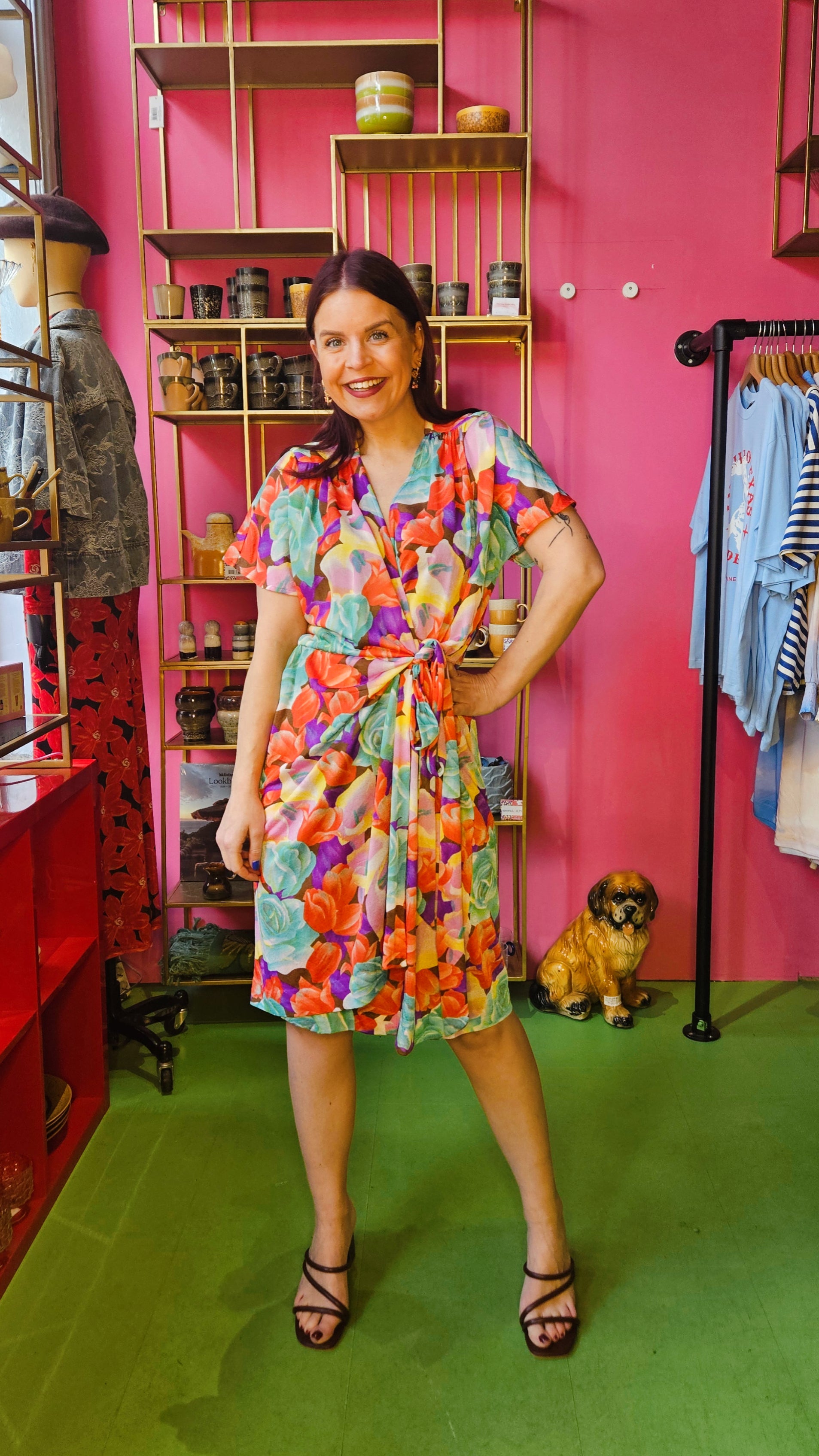 VINTAGE ITEM | HAILEY FLOWERY DRESS - MULTI