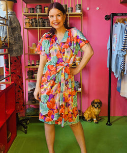 VINTAGE ITEM | HAILEY FLOWERY DRESS - MULTI