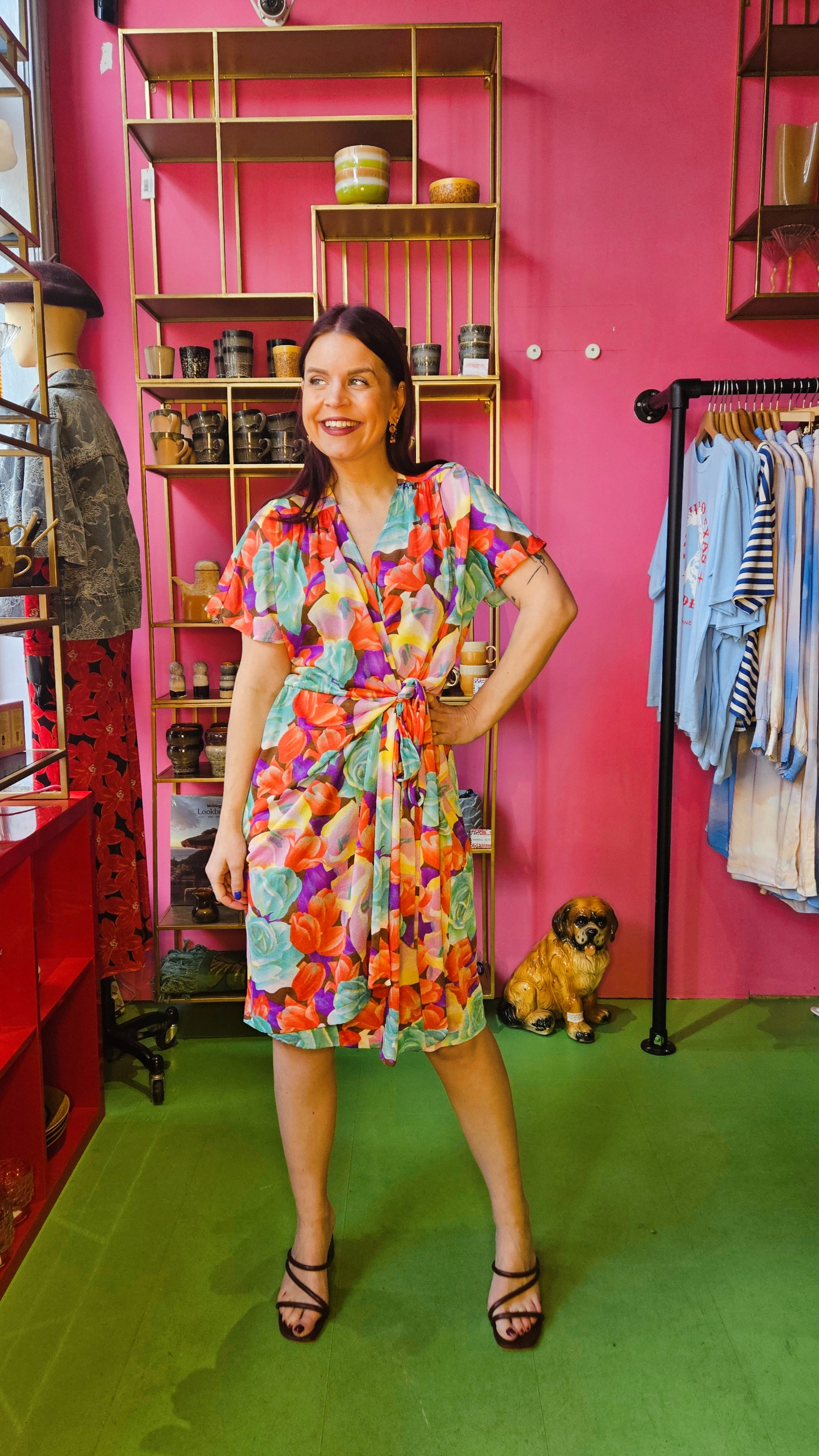 VINTAGE ITEM | HAILEY FLOWERY DRESS - MULTI