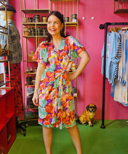 VINTAGE ITEM | HAILEY FLOWERY DRESS - MULTI
