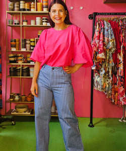 HARPER & YVE | LEVY LS TOP - HOT PINK