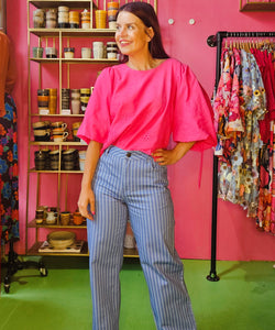HARPER & YVE | LEVY LS TOP - HOT PINK