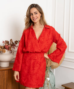 LEMONADE MOMENTS DRESS - RED