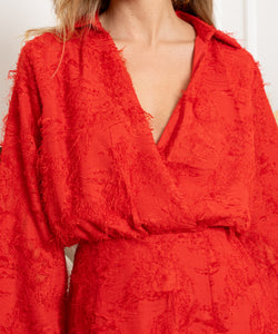LEMONADE MOMENTS DRESS - RED