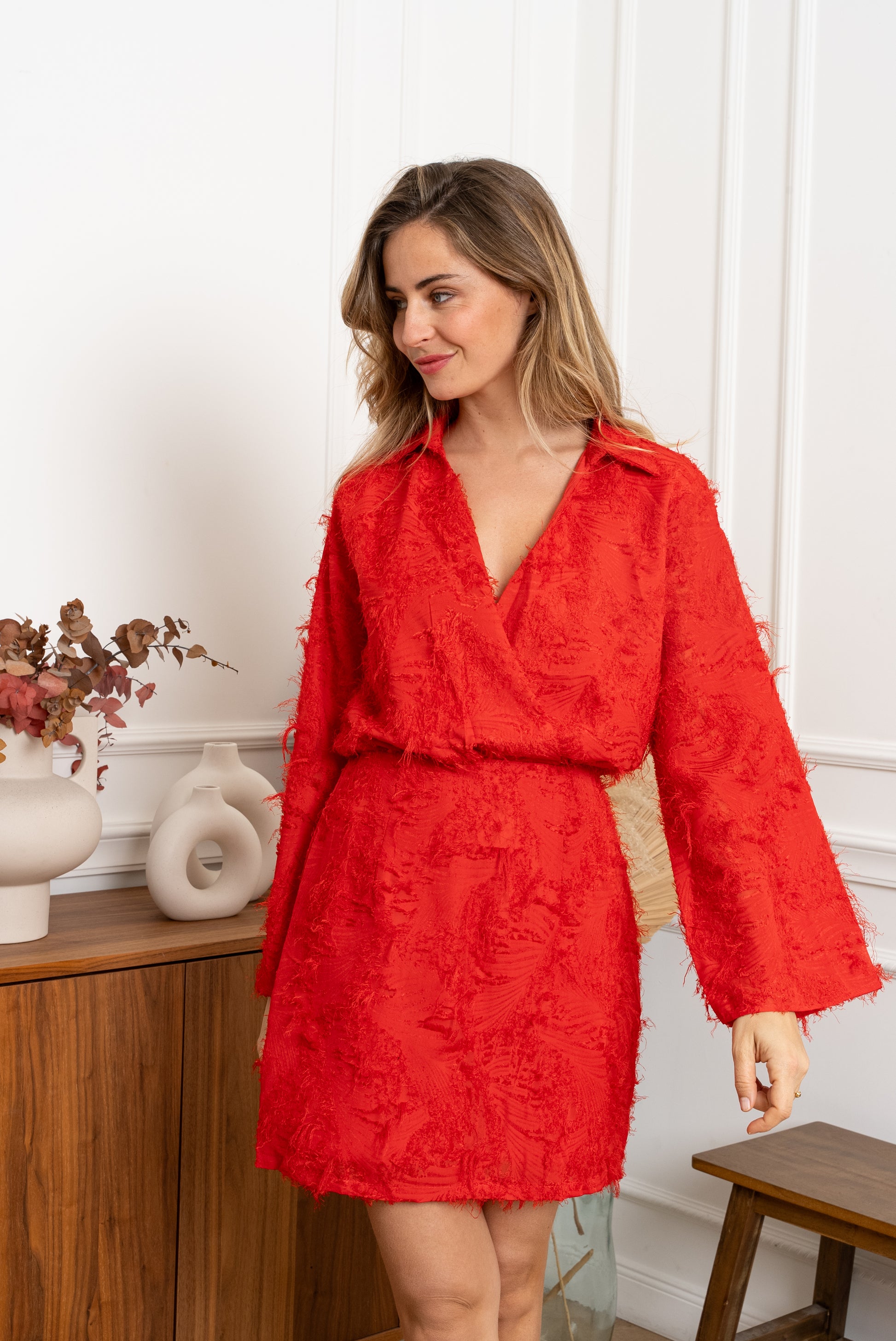 LEMONADE MOMENTS DRESS - RED