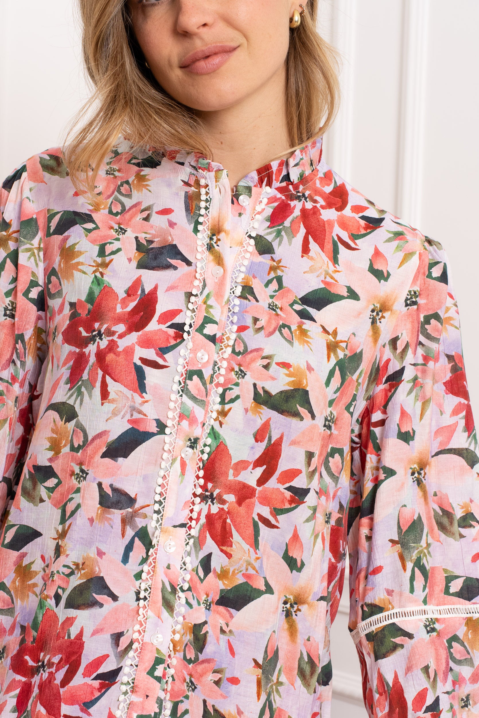 ZANI FLOWER BLOUSE - MULTI