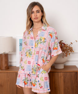MELONS & ORANGES SHORTS - PINK